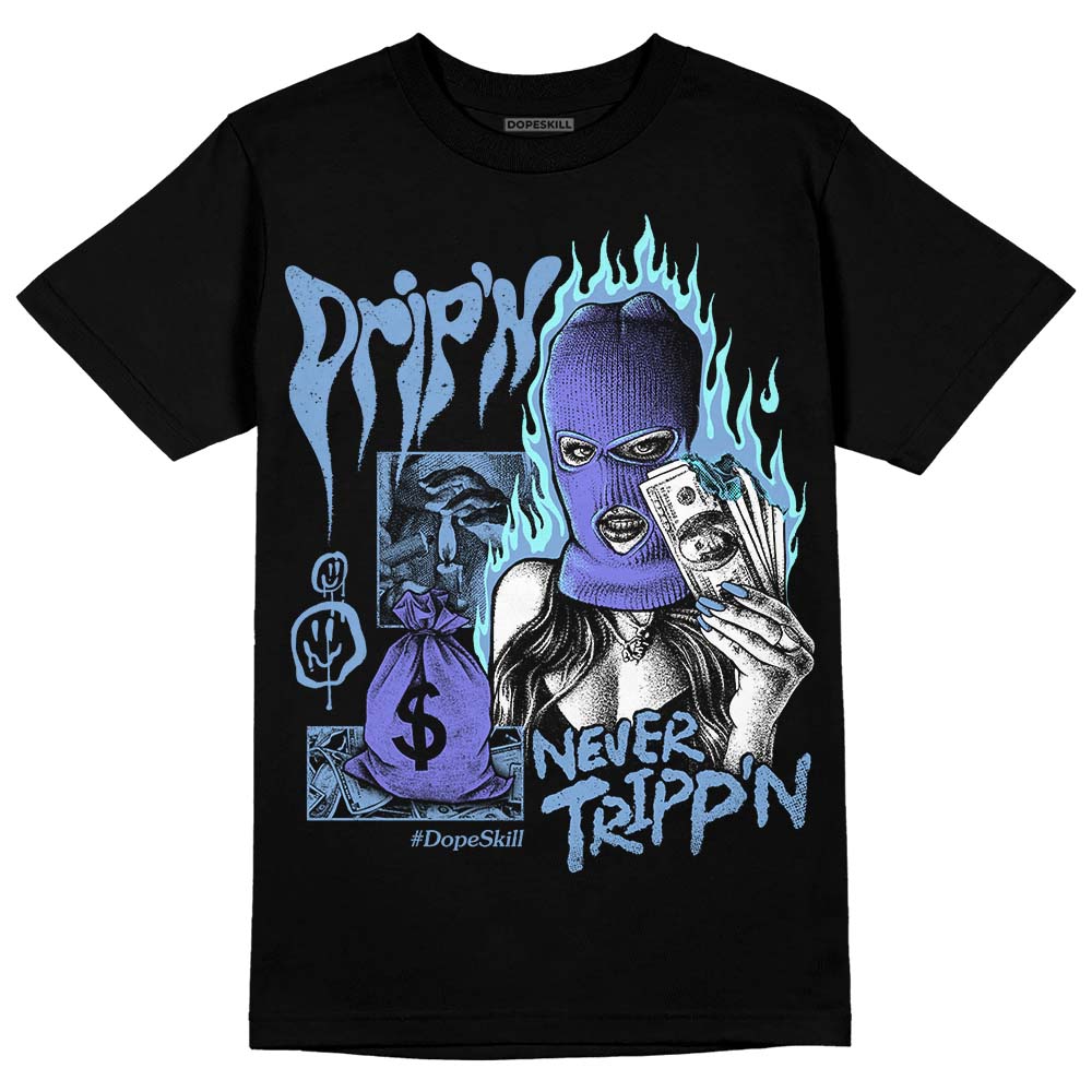 University Blue Collection superstreetwear T-Shirt Drip'n Never Tripp'n Graphic