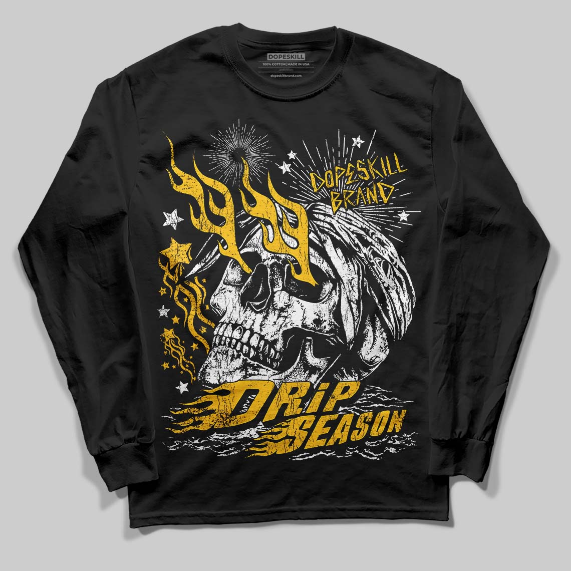 Yellow Collection superstreetwear Long Sleeve T-Shirt Drip Season Graphic