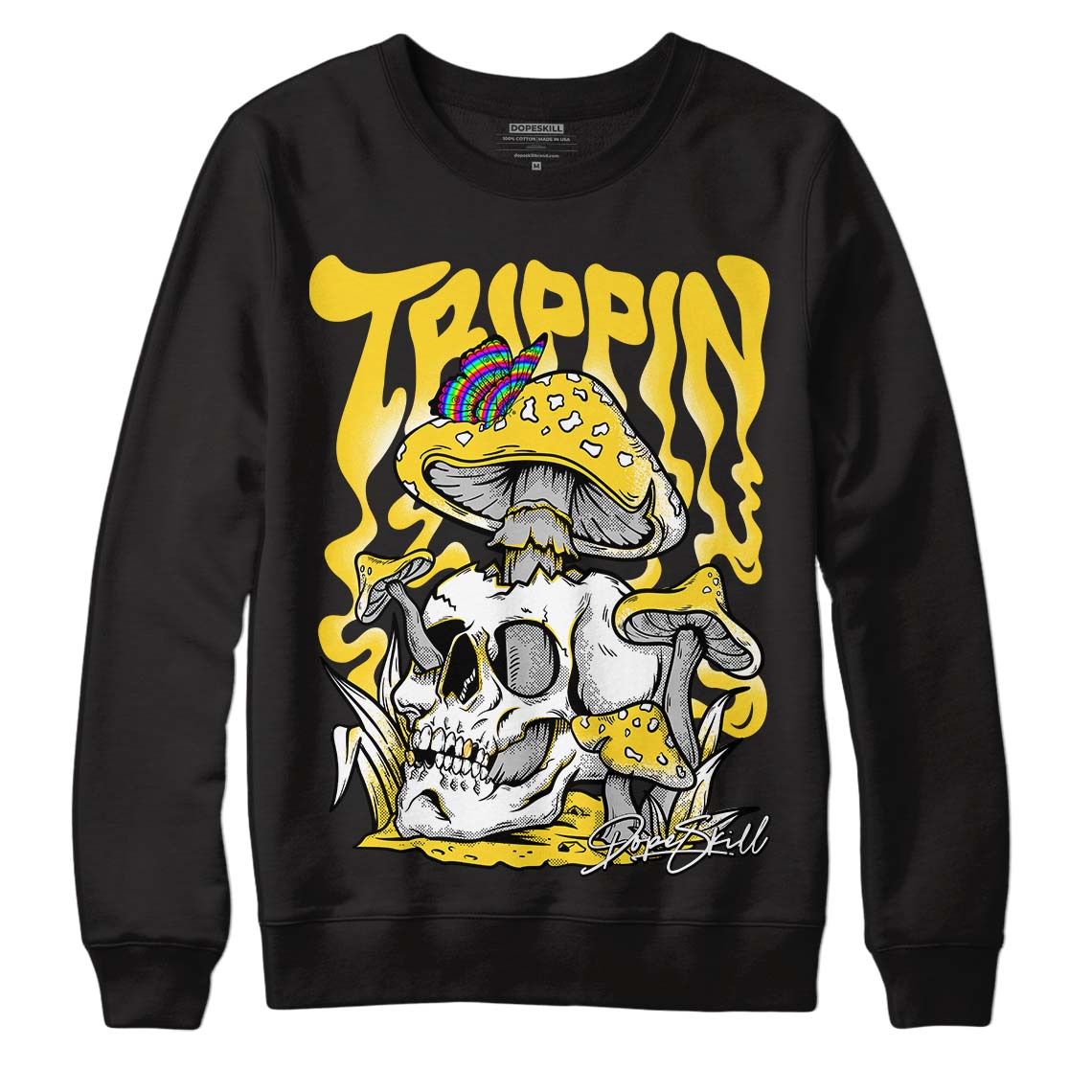 Black Tour Yellow AJ 4 Thunder superstreetwear Sweatshirt Trippin Graphic