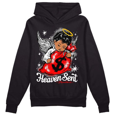 Black and White Collection DopeSkill Hoodie Sweatshirt Heaven Sent Graphic