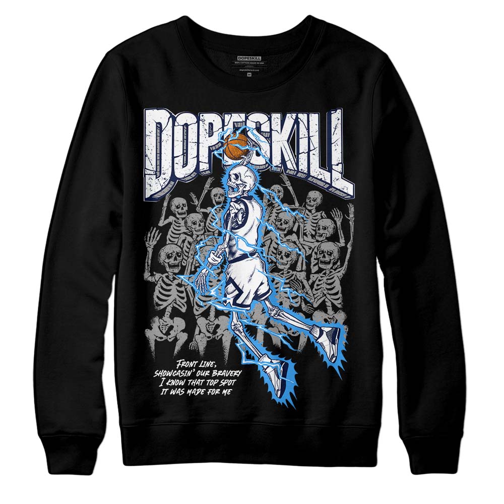 AJ Spizike White Obsidian superstreetwear Sweatshirt Thunder Dunk Graphic