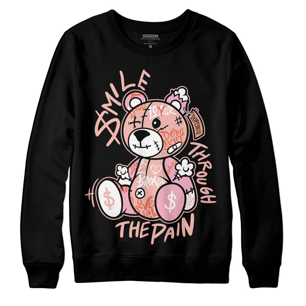 Legend Pink 11s superstreetwear Sweatshirt Smile Through The Pain Graphic