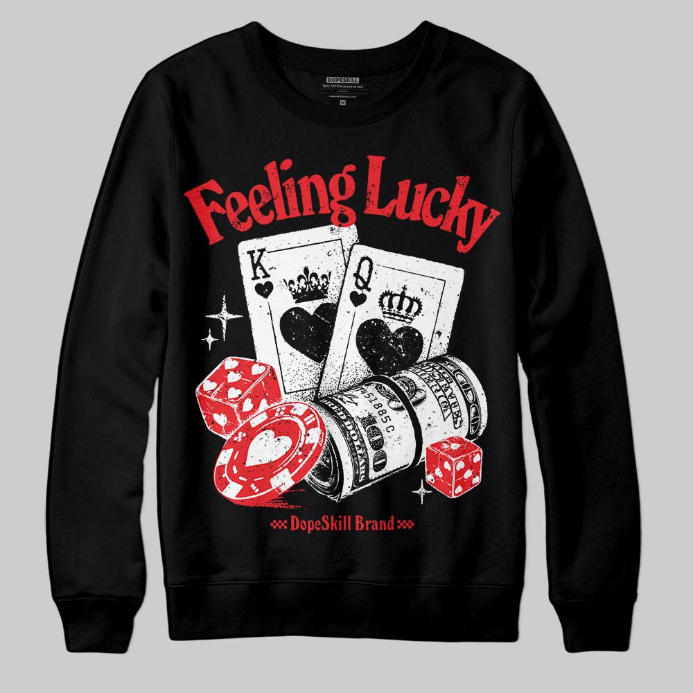 Cherry 11s superstreetwear Sweatshirt Feeling Lucky Graphic