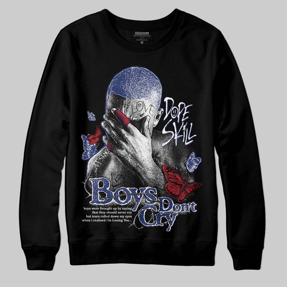 Rare Air Deep Royal Blue 1s superstreetwear Sweatshirt Boys Don't Cry Graphic