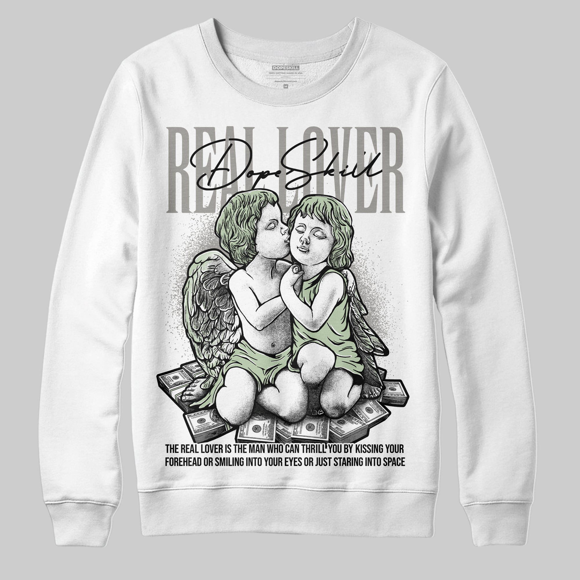 Seafoam 4s 2025 superstreetwear Sweatshirt Real Lover Graphic