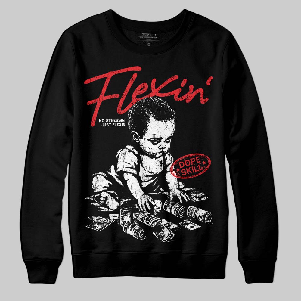 Black and White Collection superstreetwear Sweatshirt Flexin' Graphic