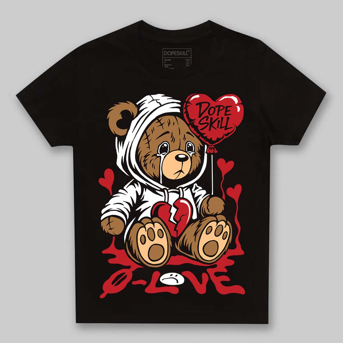 Bred 11s superstreetwear Toddler Kids T-shirt Broken Bear Graphic