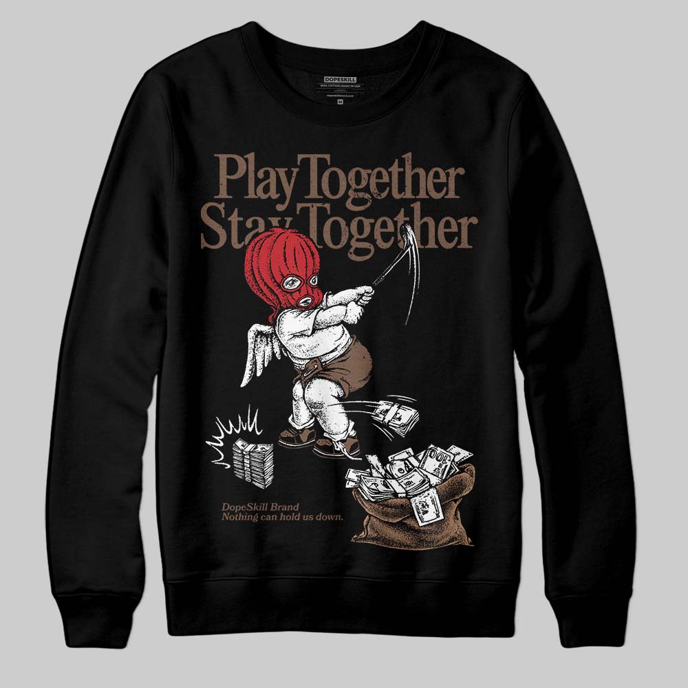 Olive 9s superstreetwear Sweatshirt Play together,Stay together Graphic