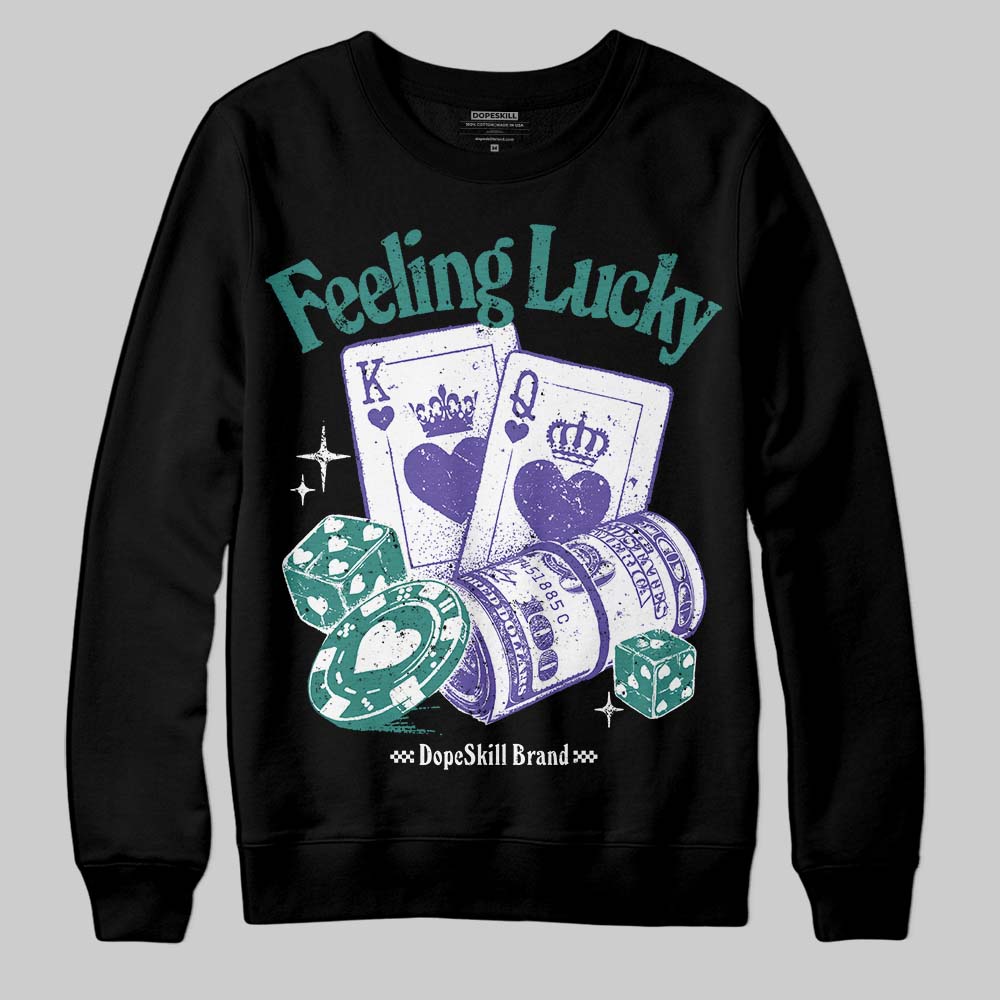 Grape 5s superstreetwear Sweatshirt Feeling Lucky Graphic