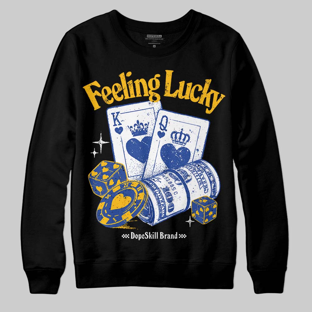 Royal Blue Collection superstreetwear Sweatshirt Feeling Lucky Graphic