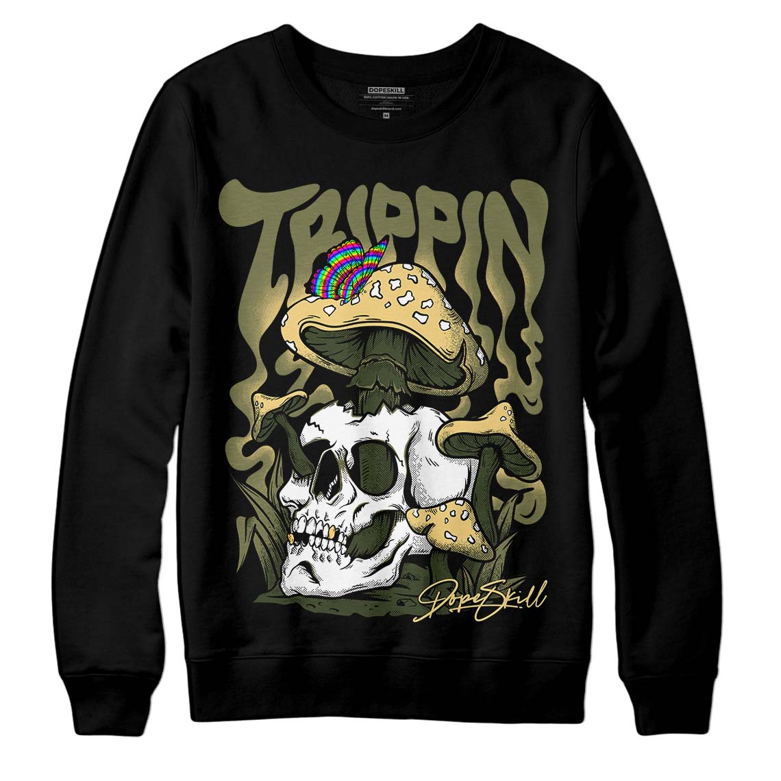 Craft Olive 4s superstreetwear Sweatshirt Trippin Graphic