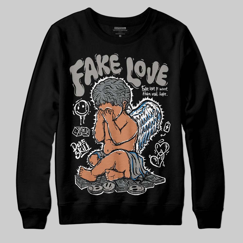 Cool Grey 9s superstreetwear Sweatshirt False Love Graphic
