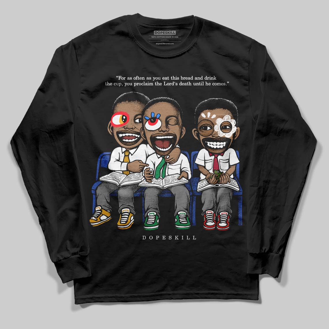 Black and White Collection superstreetwear Long Sleeve T-Shirt First Sunday Graphic