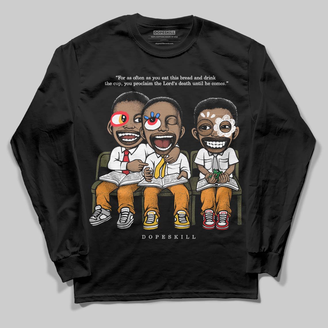 Olive 5s superstreetwear Long Sleeve T-Shirt First Sunday Graphic