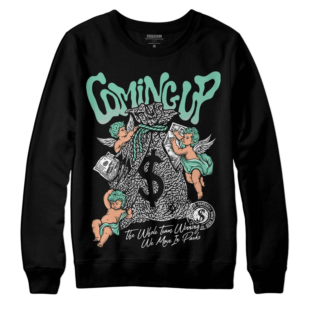 Green Glow 3s superstreetwear Sweatshirt Money Bag Coming Up Graphic