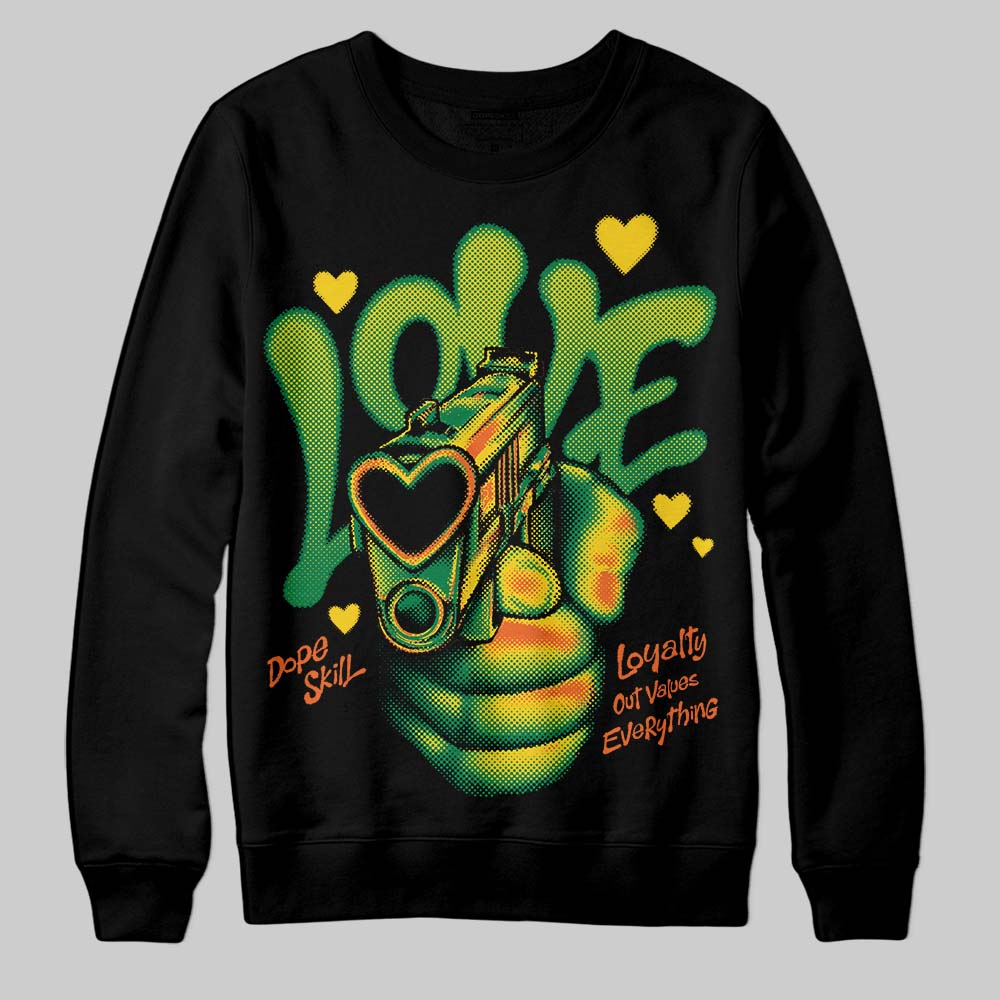 Green Collection superstreetwear Sweatshirt Love Shot Graphic