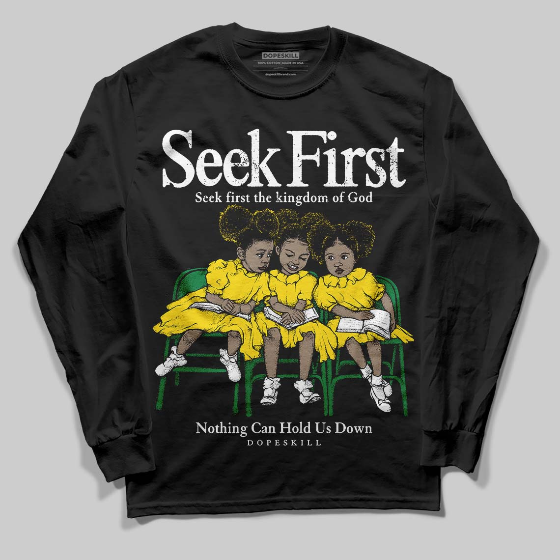 Dunk Reverse Brazil superstreetwear Long Sleeve T-Shirt New Seek First Graphic
