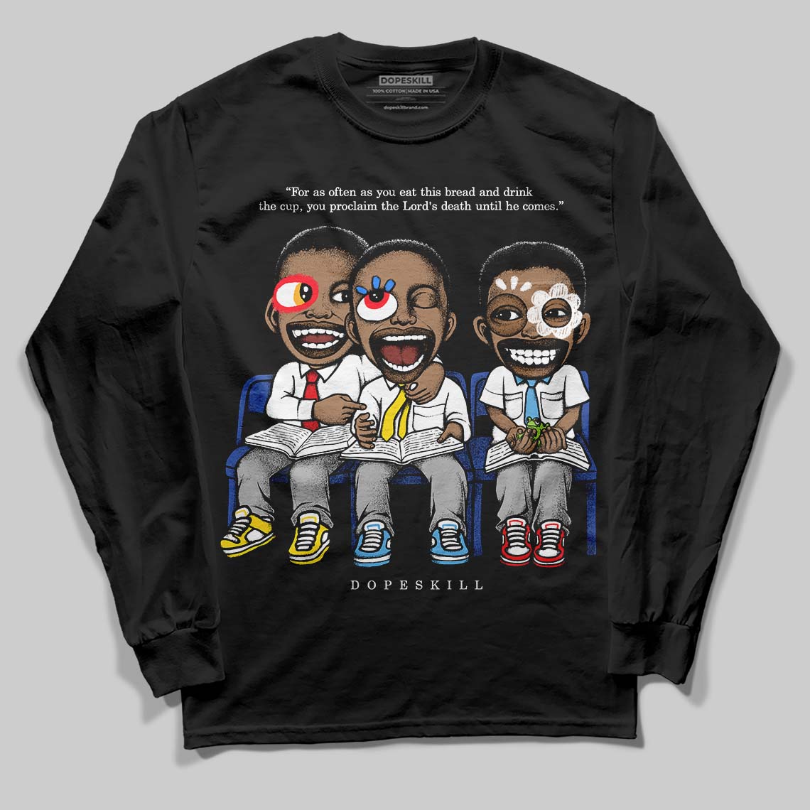 Dunk Panda White Black superstreetwear Long Sleeve T-Shirt First Sunday Graphic
