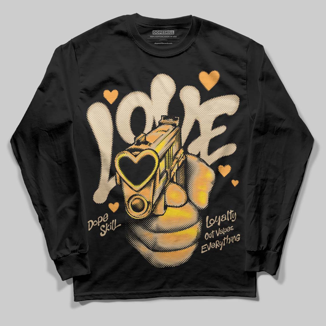 TAN Collection superstreetwear Long Sleeve T-Shirt Love Shot Graphic