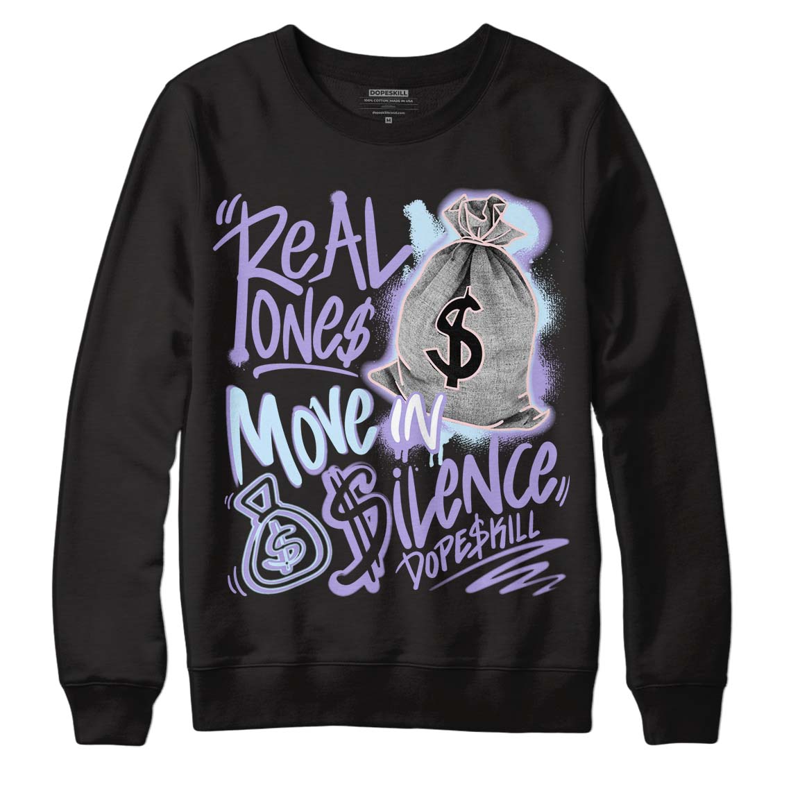 Easter Dunk Low superstreetwear Sweatshirt Real Ones Move In Silence Graphic