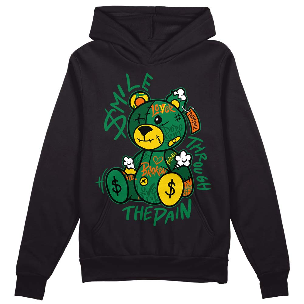 Green Collection superstreetwear Hoodie Sweatshirt Smile Through The Pain Graphic