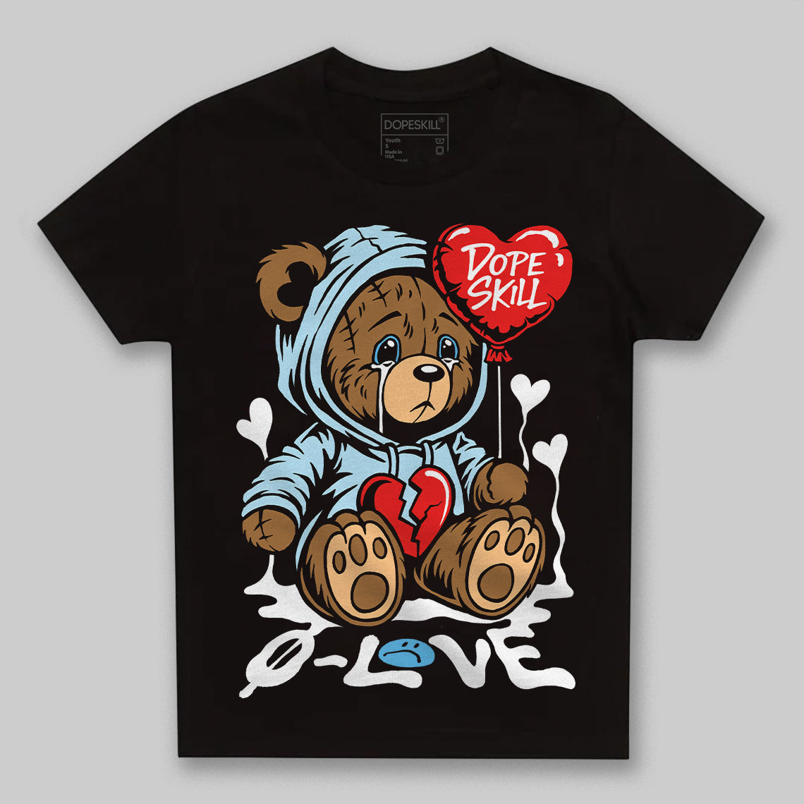Legend Blue 11s superstreetwear Toddler Kids T-shirt Broken Bear Graphic