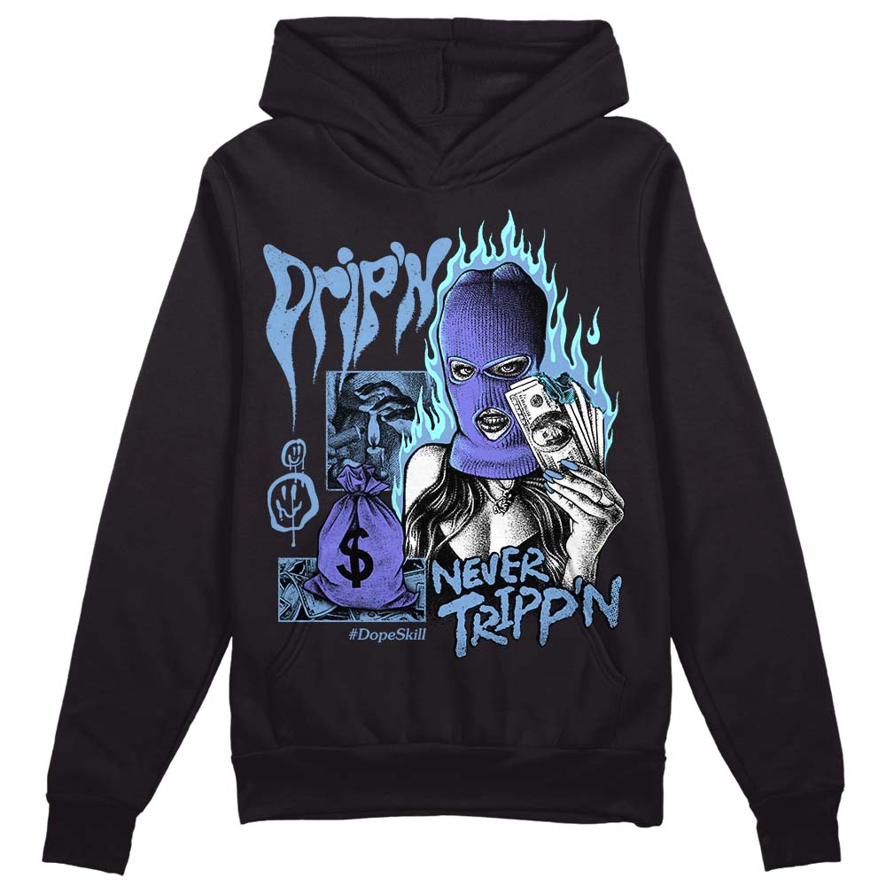 University Blue Collection superstreetwear Hoodie Sweatshirt Drip'n Never Tripp'n Graphic