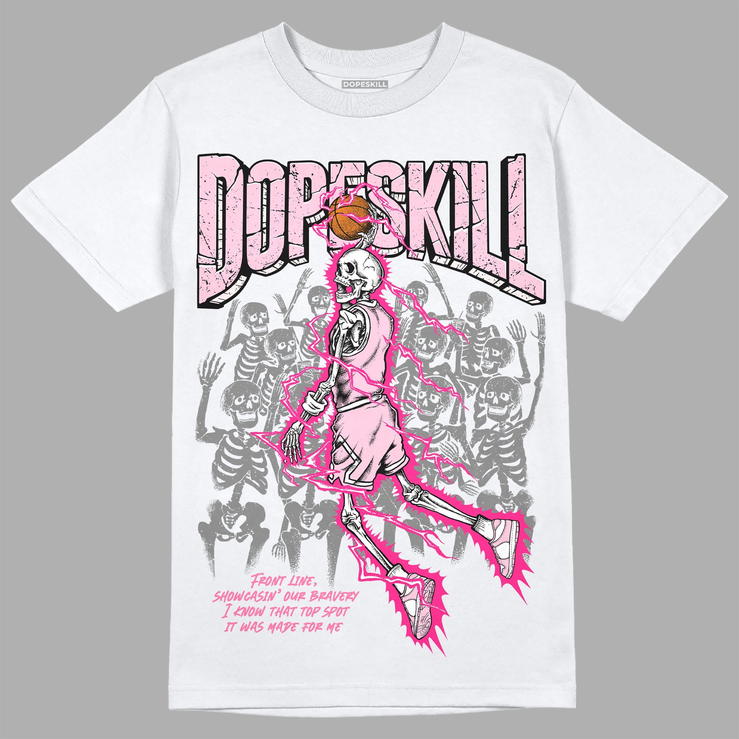 Dunk Low Pink Foam DopeSkill T-Shirt Thunder Dunk Graphic