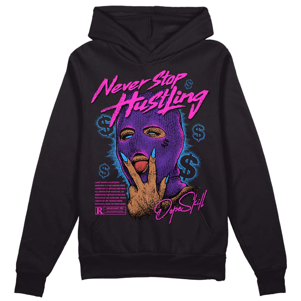 PURPLE Collection superstreetwear Hoodie Sweatshirt Never Stop Hustling Graphic