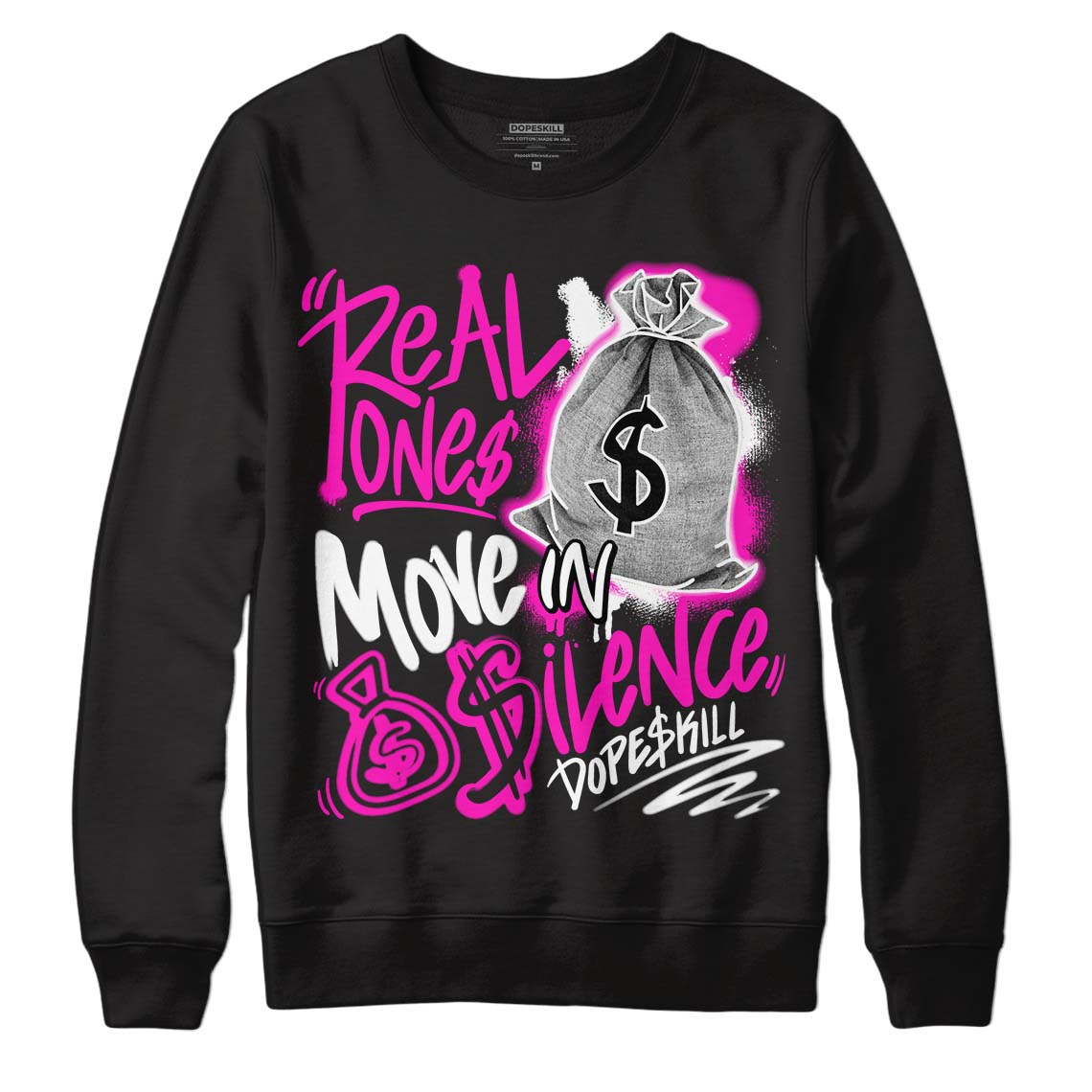 Dunk Low Active Fuchsia superstreetwear Sweatshirt Real Ones Move In Silence Graphic