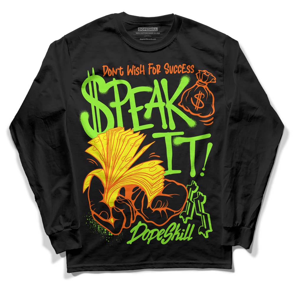 Neon Green Collection superstreetwear Long Sleeve T-Shirt Speak It Graphic