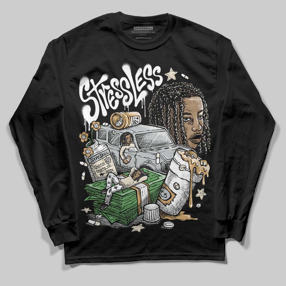 Reverse Metallic 5s superstreetwear Long Sleeve T-Shirt Stressless Graphic