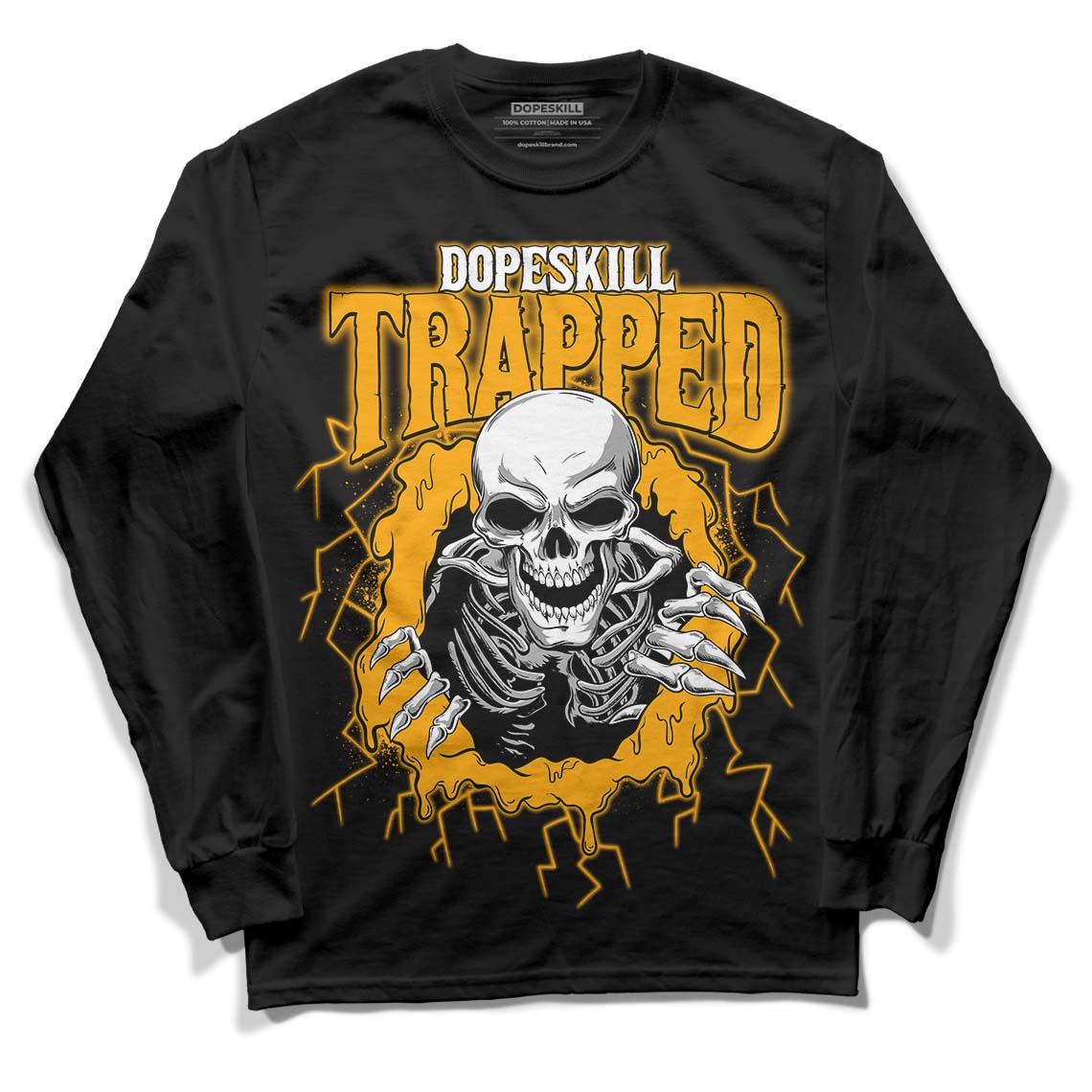 Black Taxi 12s superstreetwear Long Sleeve T-Shirt Trapped Halloween Graphic