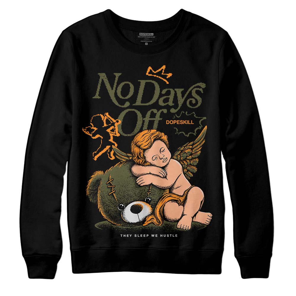 Olive 5s superstreetwear Sweatshirt New No Days Off Graphic