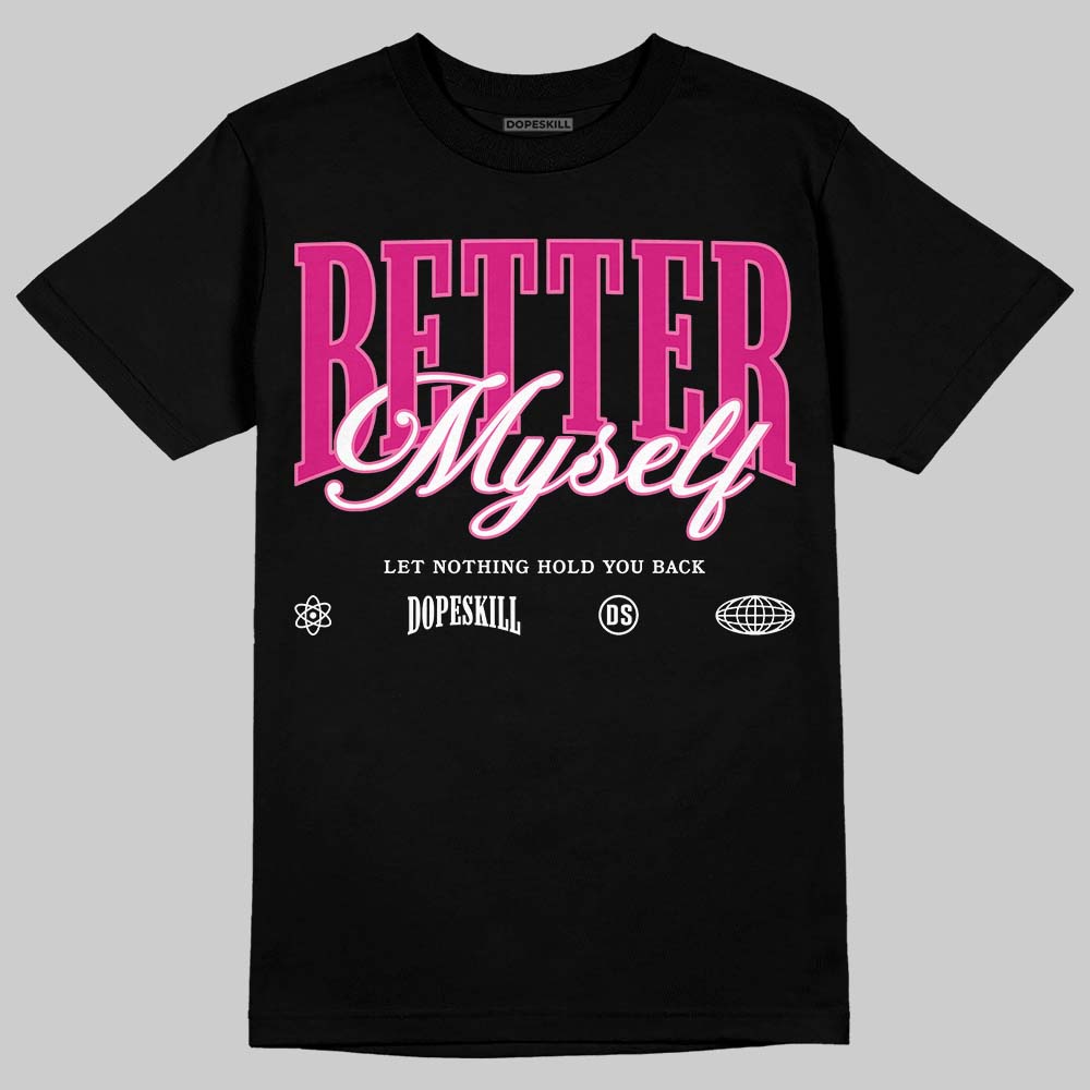 Rick RO Pink Leather Sneakers superstreetwear T-Shirt Better Myself Graphic
