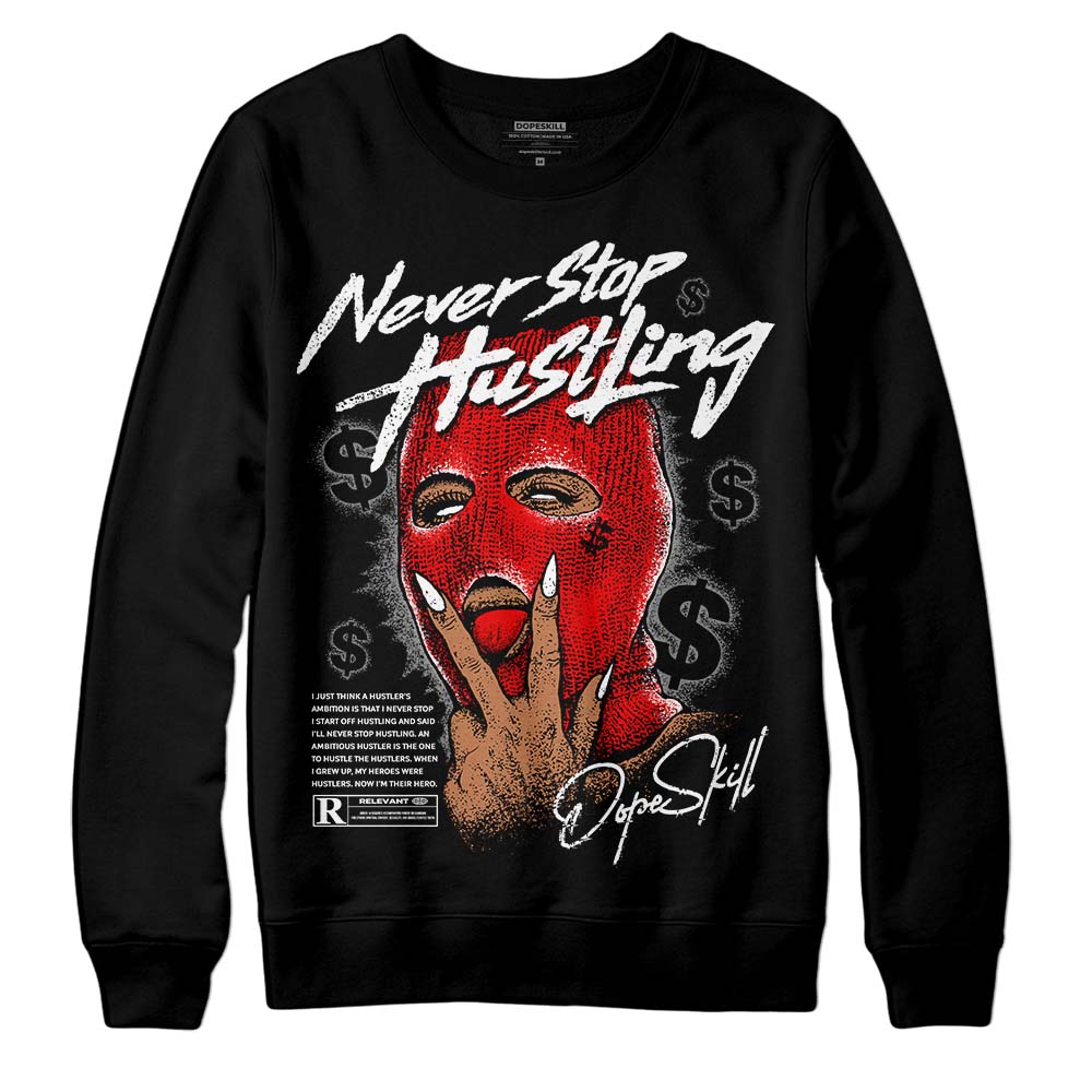 Dunk Panda White Black superstreetwear Sweatshirt Never Stop Hustling Graphic