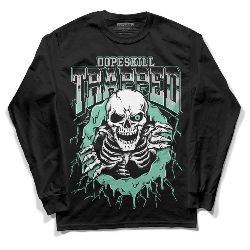 Green Glow 3s superstreetwear Long Sleeve T-Shirt Trapped Halloween Graphic