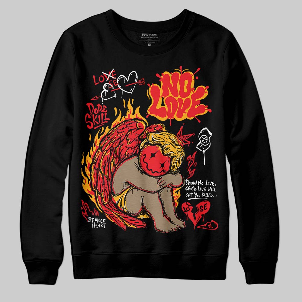 Red Collection superstreetwear Sweatshirt No Love Graphic