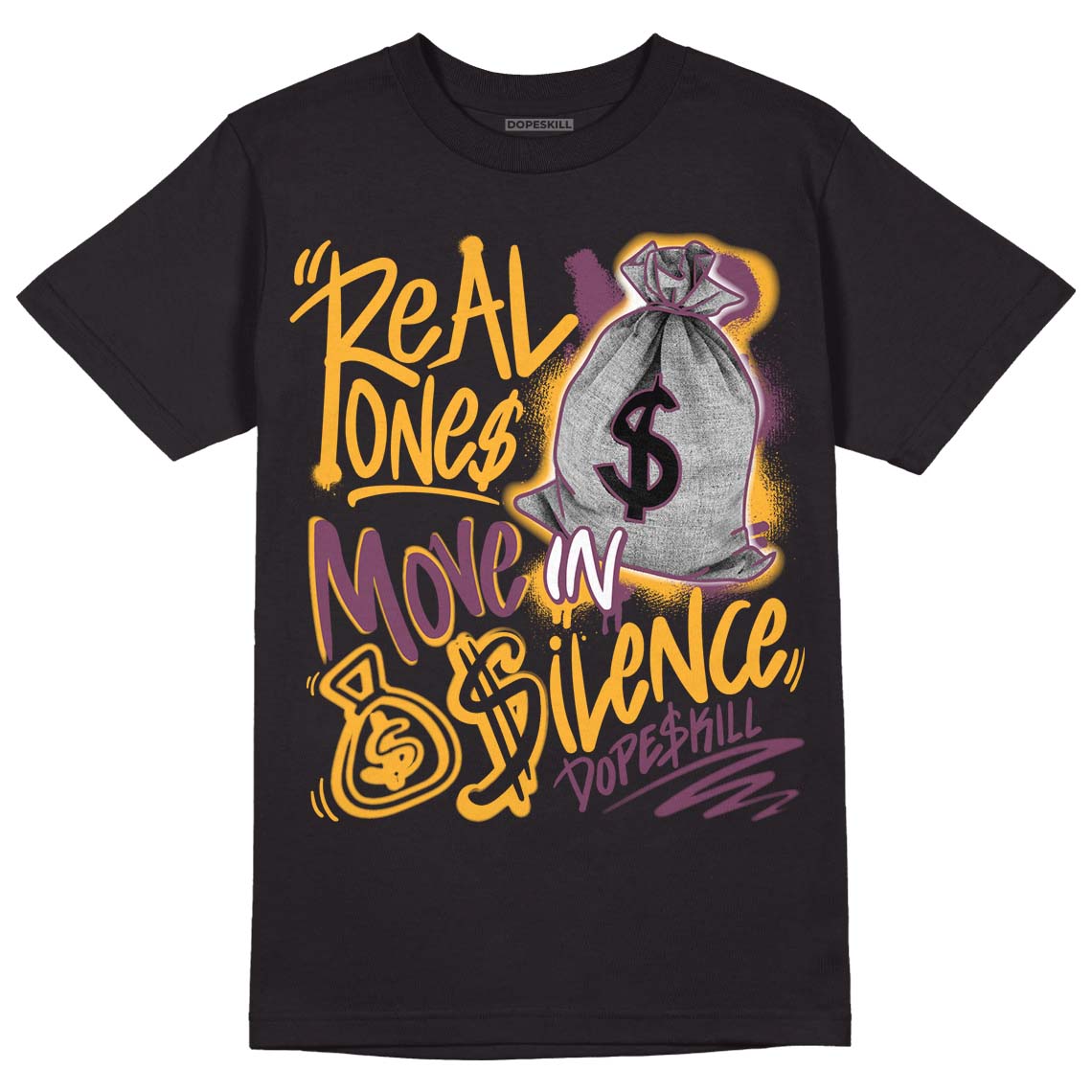 Brotherhood 1s High OG superstreetwear T-Shirt Real Ones Move In Silence Graphic