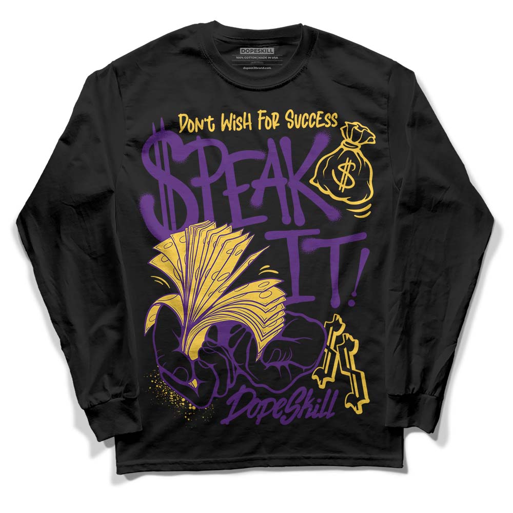 Field Purple 12s superstreetwear Long Sleeve T-Shirt Speak It Graphic
