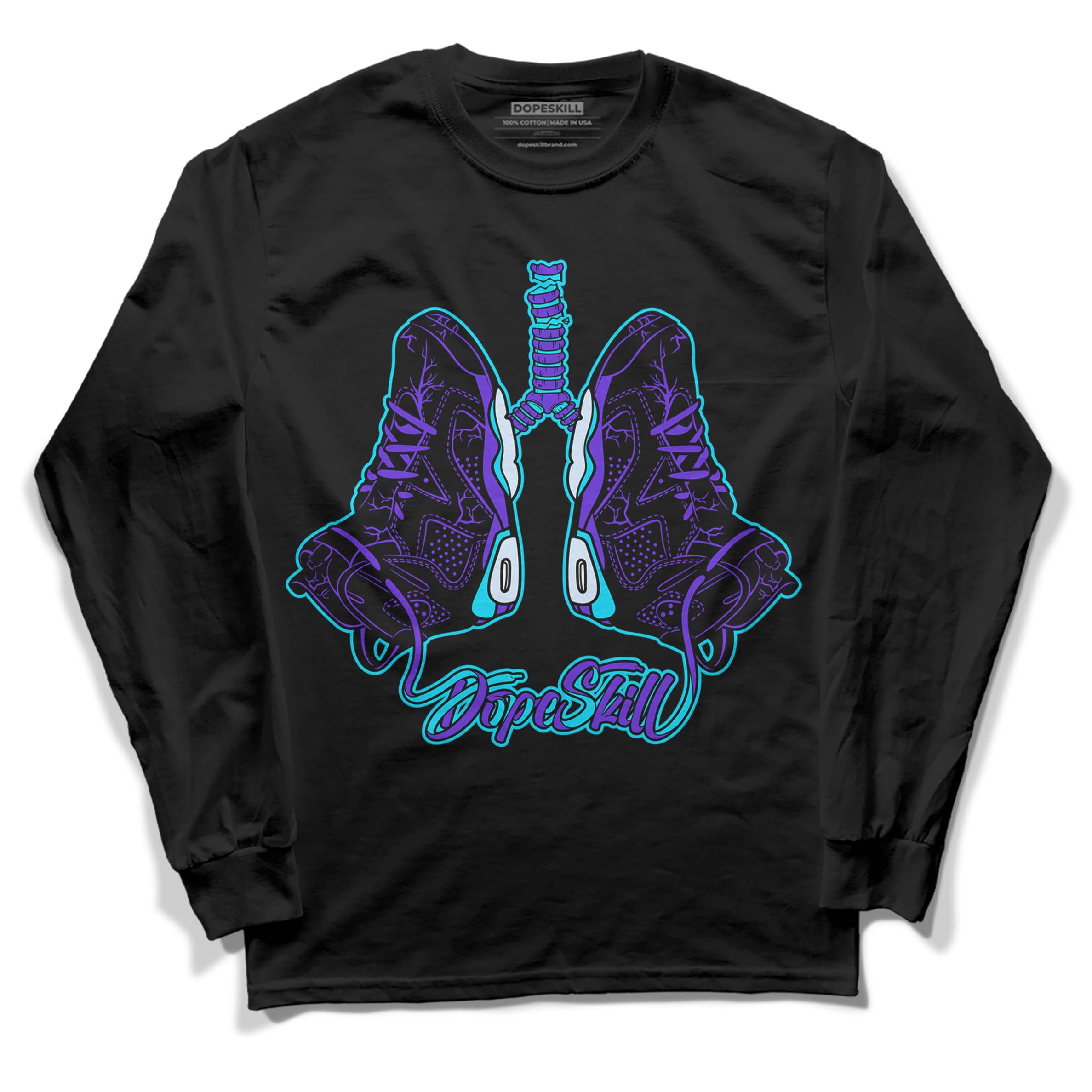 Aqua 6s superstreetwear Long Sleeve T-Shirt Breathe Graphic