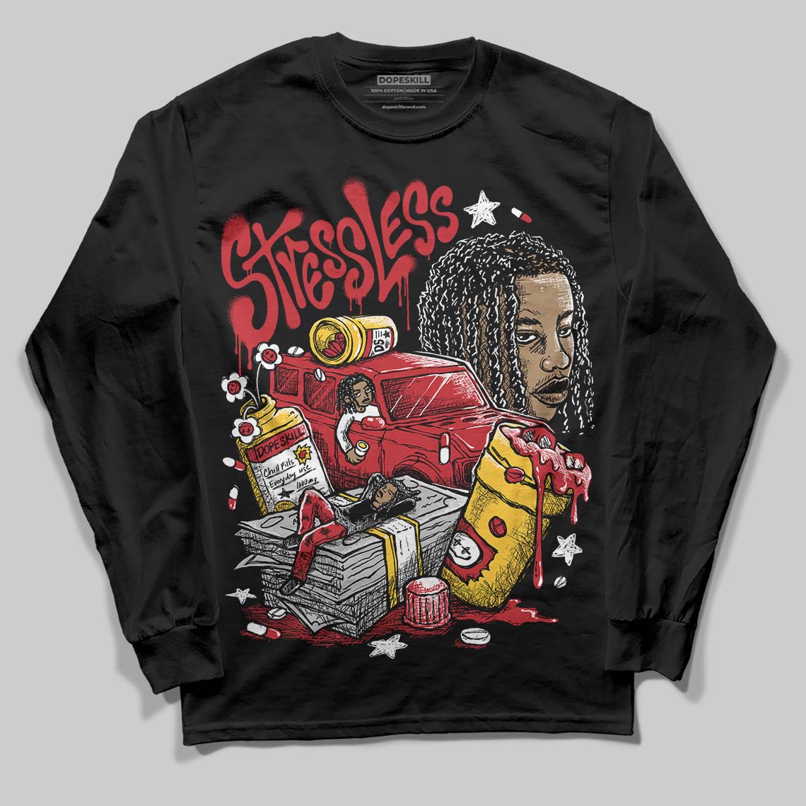 Ferrari 14s superstreetwear Long Sleeve T-Shirt Stressless Graphic