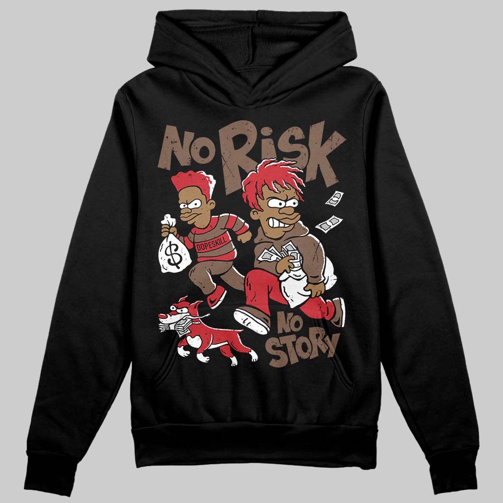 Olive 9s superstreetwear Hoodie Sweatshirt No Risk No Story Graphic