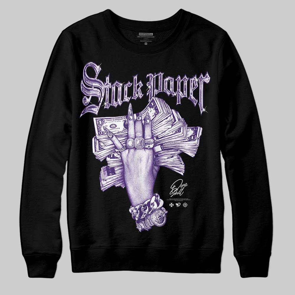 PURPLE Collection superstreetwear Sweatshirt Stack Paper Graphic