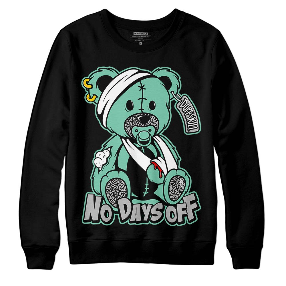 Green Glow 3s superstreetwear Sweatshirt Hurt Bear Graphic