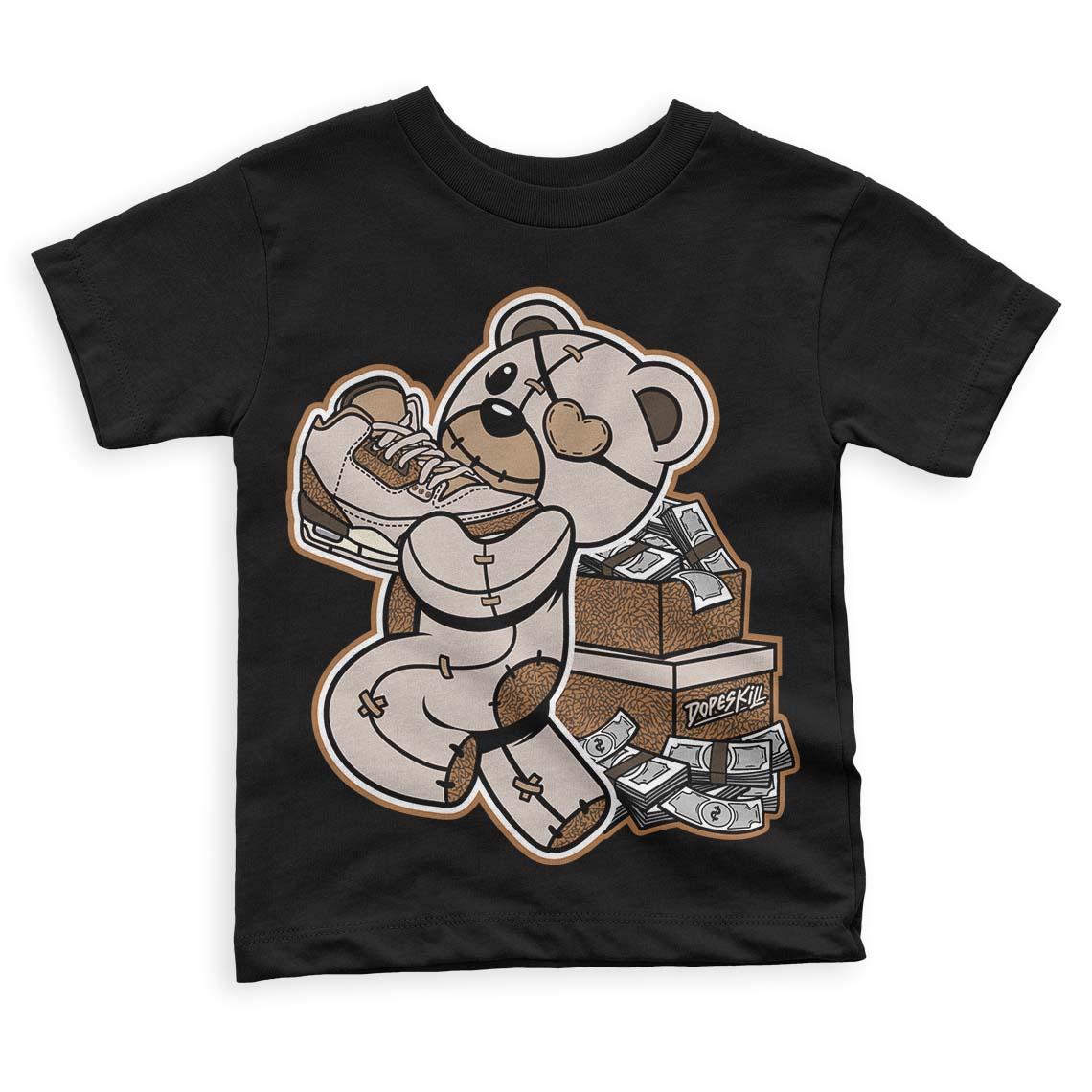 Palomino 3s superstreetwear Toddler Kids T-shirt Bear Steals Sneaker Graphic