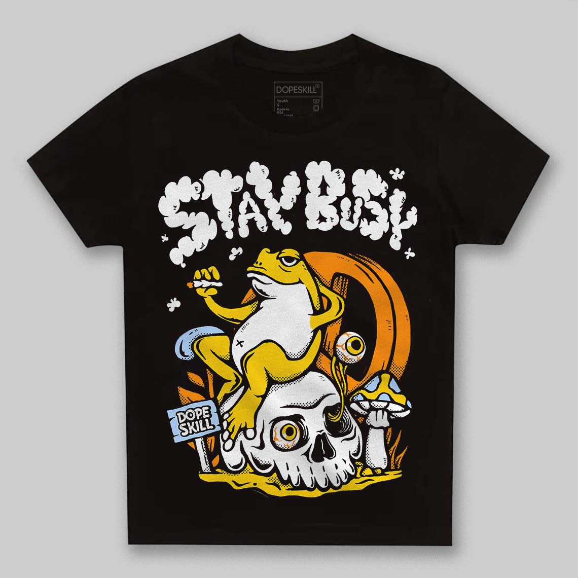 Yellow Ochre 6s superstreetwear Toddler Kids T-shirt Stay Busy Graphic