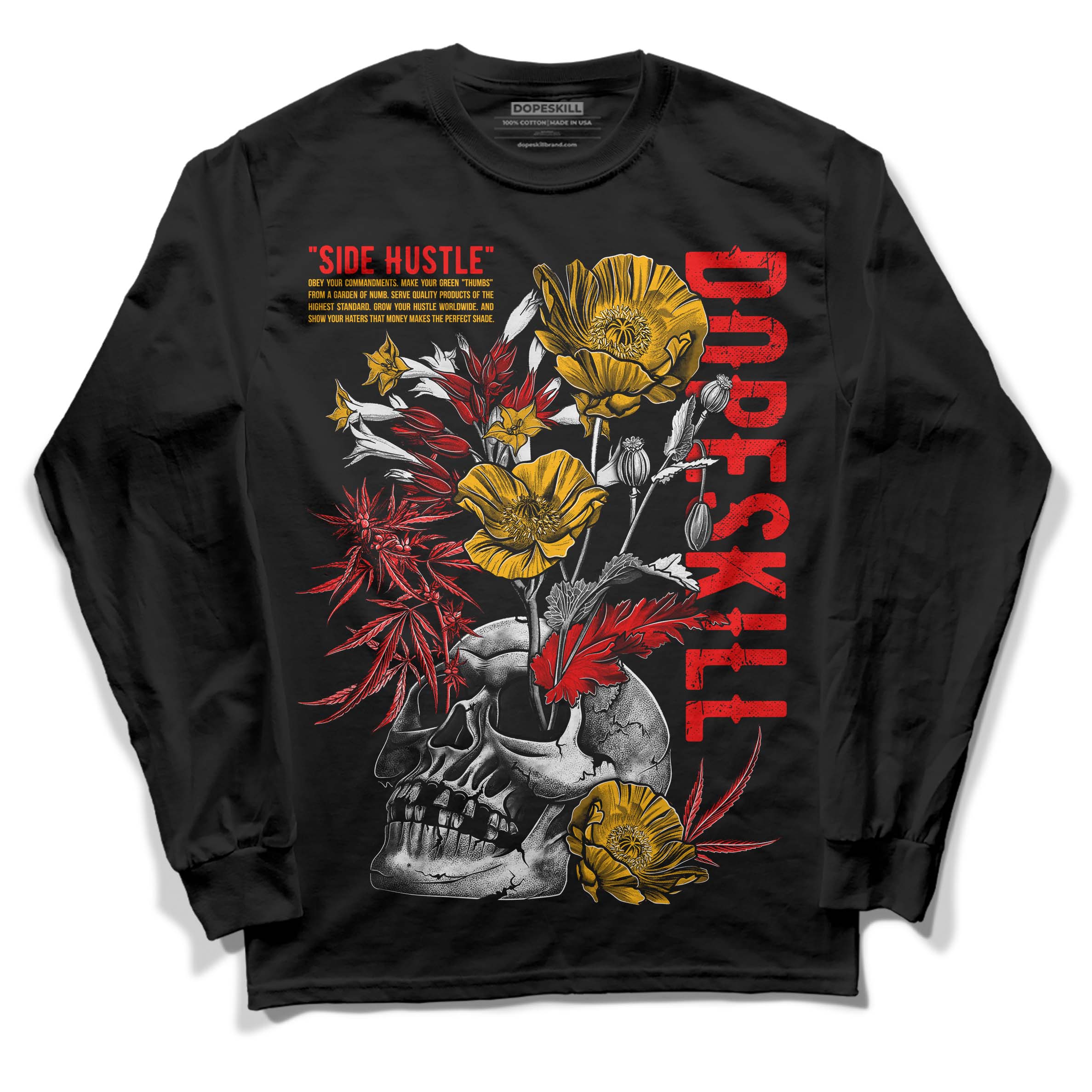 Red Collection superstreetwear Long Sleeve T-Shirt Side Hustle Graphic