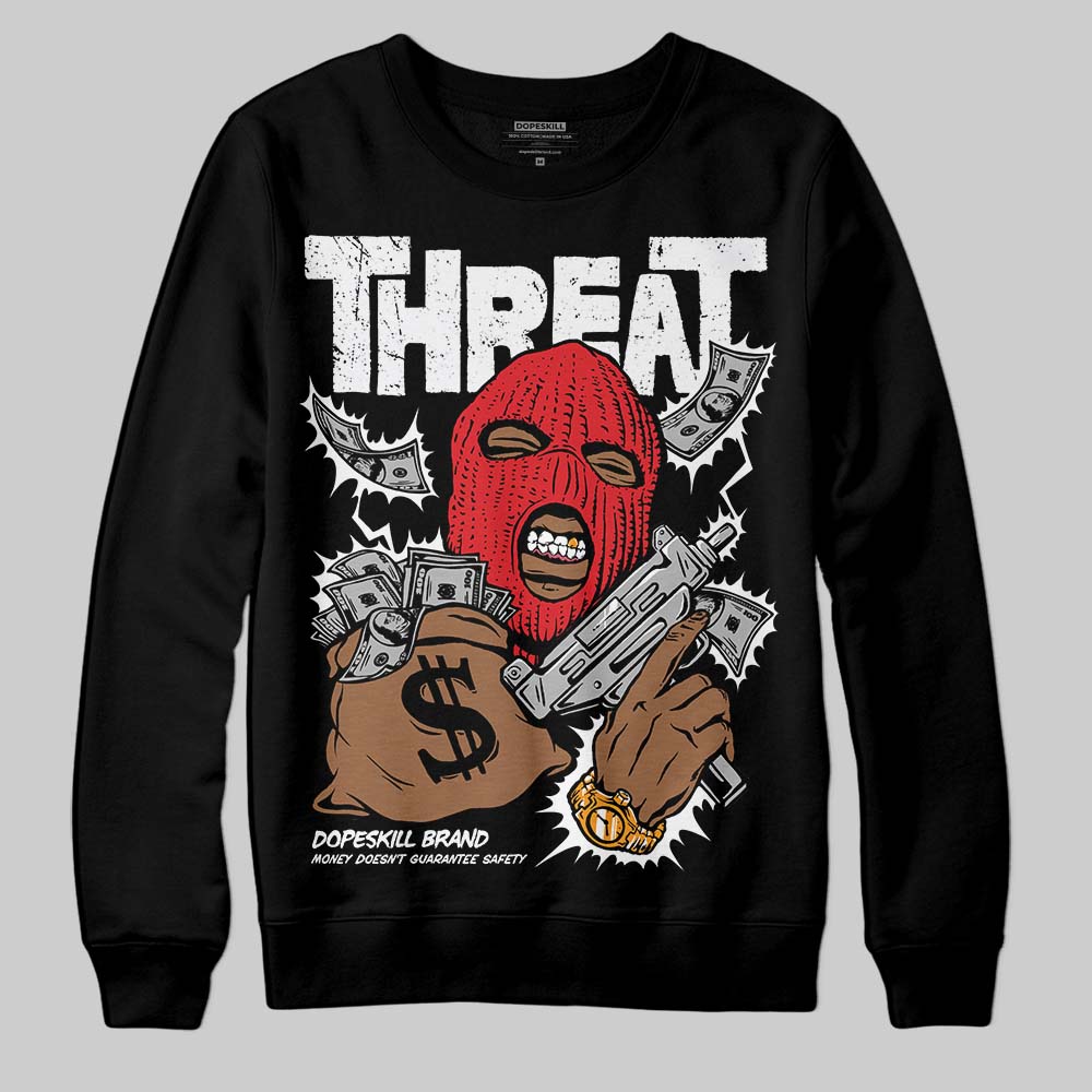 Black and White Collection superstreetwear Sweatshirt Under Threat Graphic