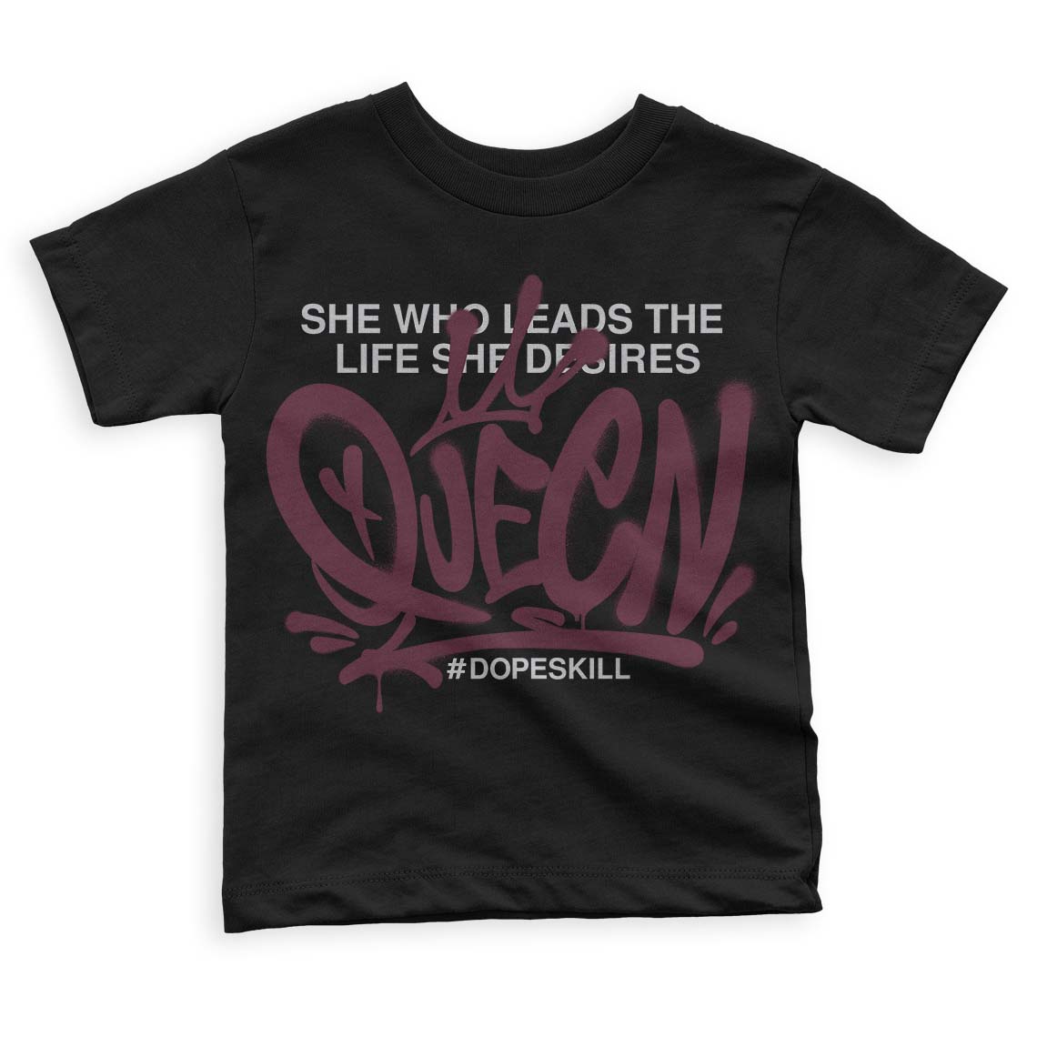Burgundy 5s superstreetwear Toddler Kids T-shirt Queen Graphic